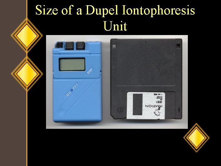 Size of a Dupel Iontophoresis Unit 