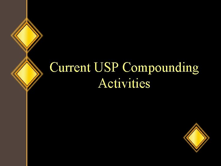 Current USP Compounding Activities 