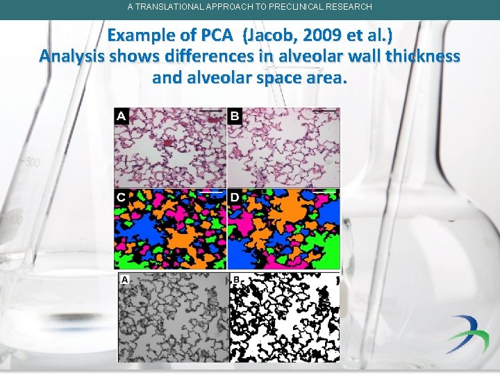 A TRANSLATIONAL APPROACH TO PRECLINICAL RESEARCH Example of PCA (Jacob, 2009 et al. )