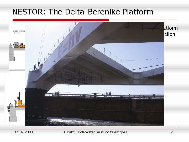 NESTOR: The Delta-Berenike Platform § A dedicated deployment platform § In the final stage