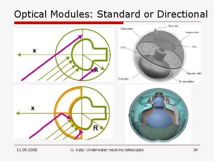 Optical Modules: Standard or Directional § § A standard optical module, as used in