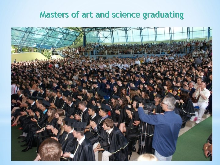 Masters of art and science graduating 