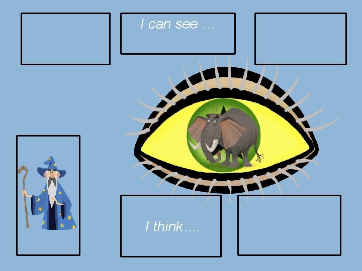 I can see … I think…. 