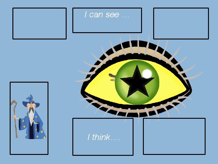 I can see … I think…. 