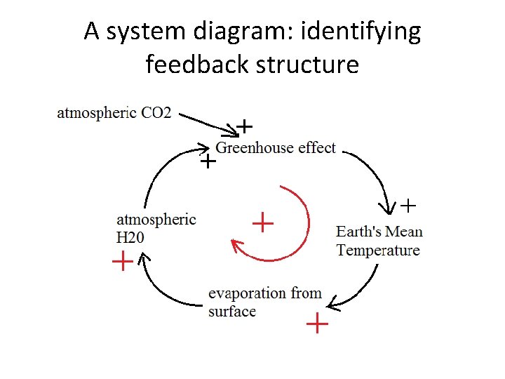 A system diagram: identifying feedback structure 