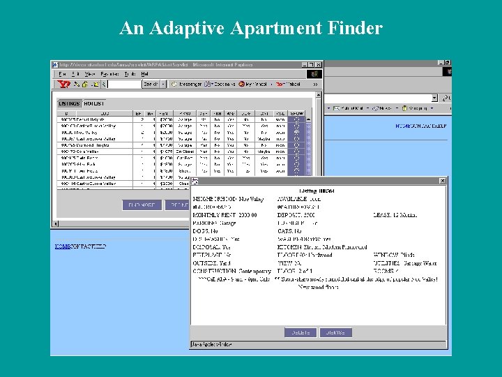 An Adaptive Apartment Finder 