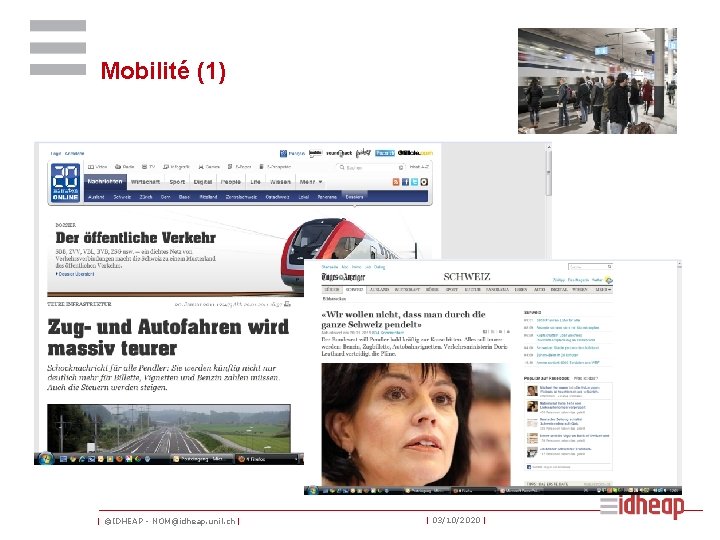 Mobilité (1) | ©IDHEAP - NOM@idheap. unil. ch | | 03/10/2020 | 