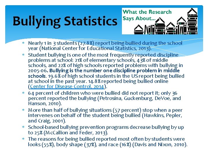 Bullying Statistics Nearly 1 in 3 students (27. 8%) report being bullied during the