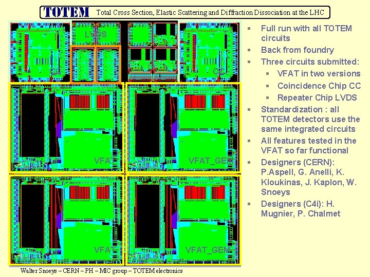 Total Cross Section, Elastic Scattering and Diffraction Dissociation at the LHC § LVDS §