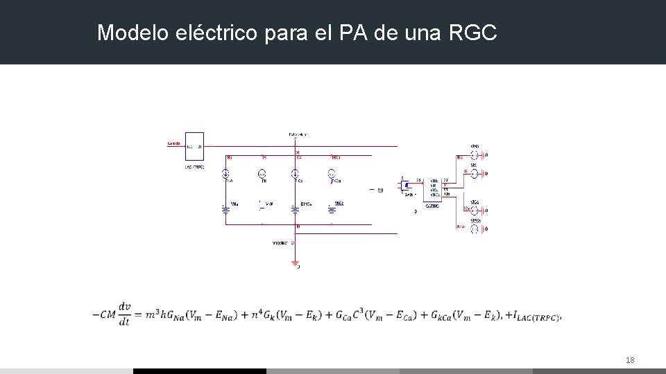Modelo eléctrico para el PA de una RGC 18 Modelo eléctrico para el PA de una RGC 18