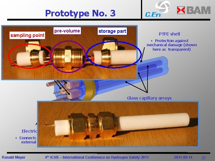 Prototype No. 3 Heating coil sampling point pre-volume • Coil made of insulated electric