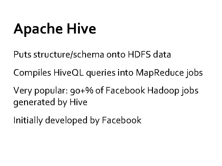 Shark Hive SQL on Spark Reynold Xin UC