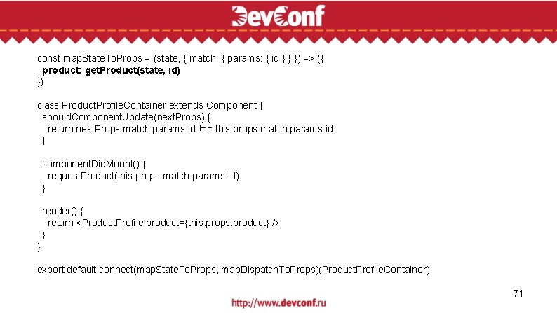 const map. State. To. Props = (state, { match: { params: { id }