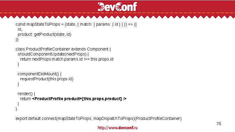 const map. State. To. Props = (state, { match: { params: { id }