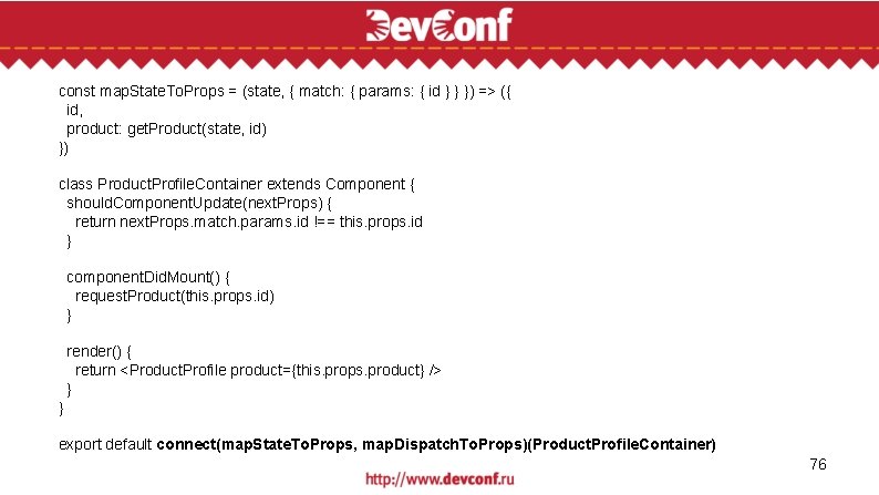 const map. State. To. Props = (state, { match: { params: { id }