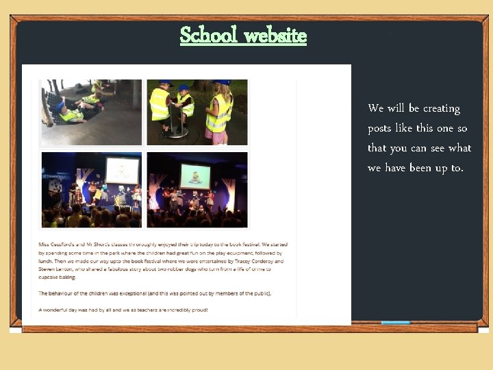 School website We will be creating posts like this one so that you can School website We will be creating posts like this one so that you can