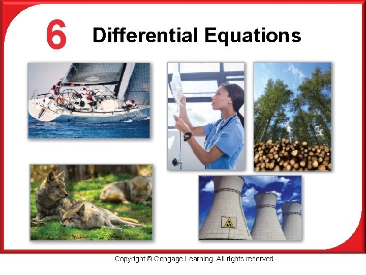 P 6 Differential Equations Copyright © Cengage Learning. All rights reserved. 