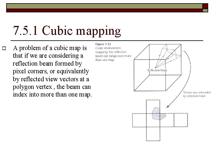 7. 5. 1 Cubic mapping o A problem of a cubic map is that