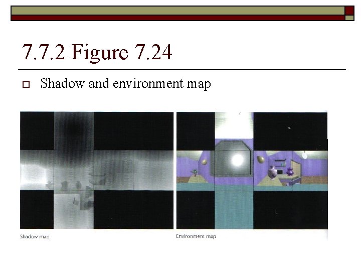 7. 7. 2 Figure 7. 24 o Shadow and environment map 