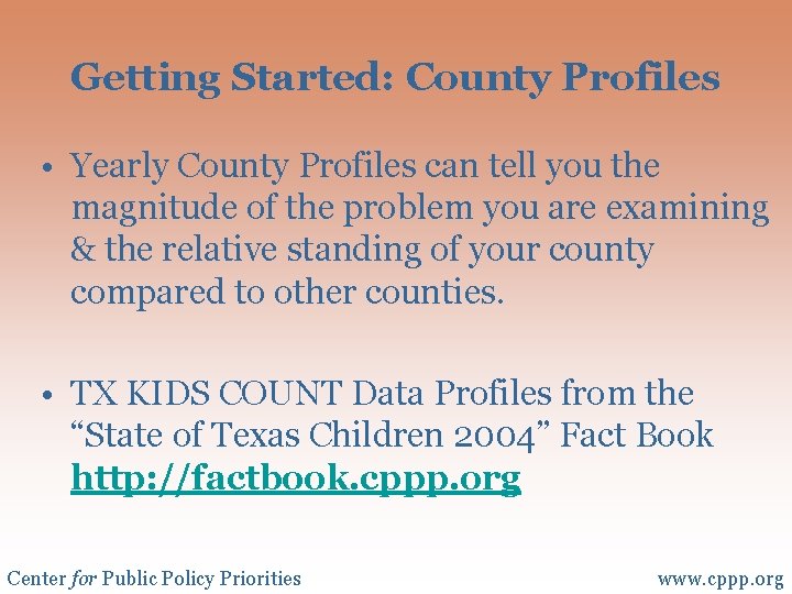 How to Use KIDS COUNT Data Houston Conference