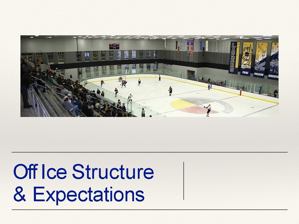 Off Ice Structure & Expectations 