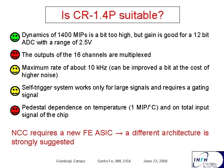 Is CR-1. 4 P suitable? • Dynamics of 1400 MIPs is a bit too