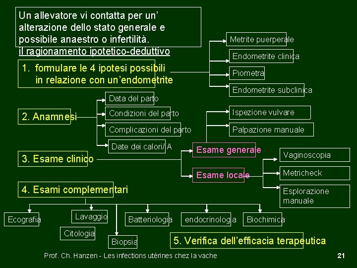 Un allevatore vi contatta per un’ alterazione dello stato generale e possibile anaestro o