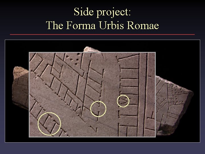 Side project: The Forma Urbis Romae 