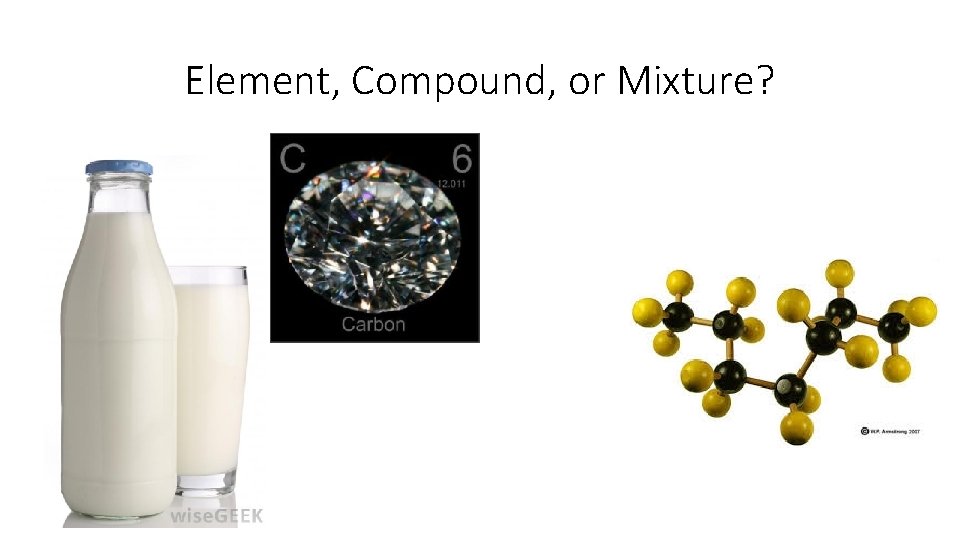 Element, Compound, or Mixture? 