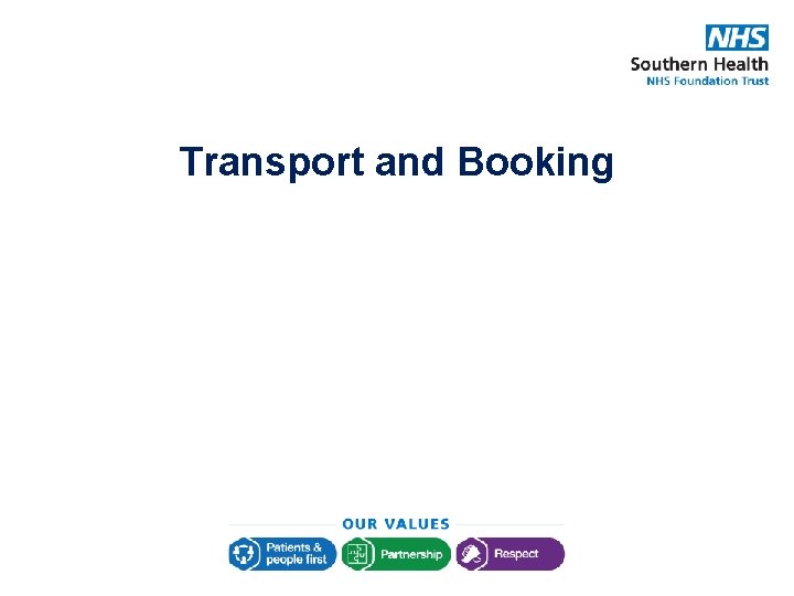 Transport and Booking 