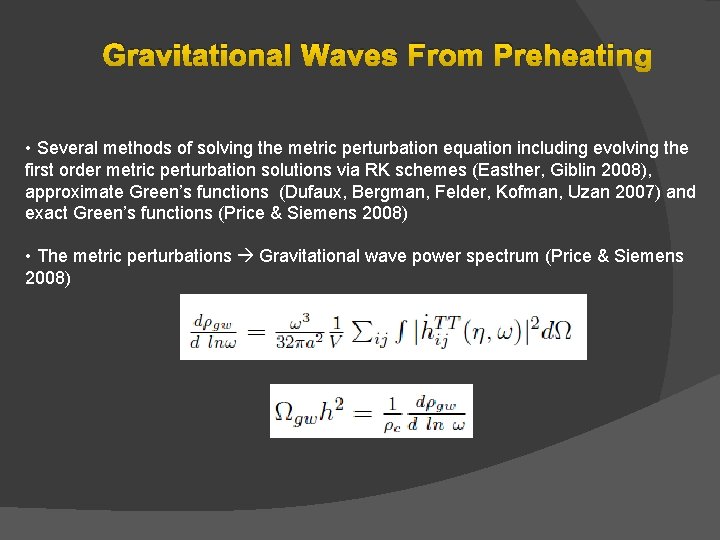 Stochastic Background Of Gravitational Waves In The Early