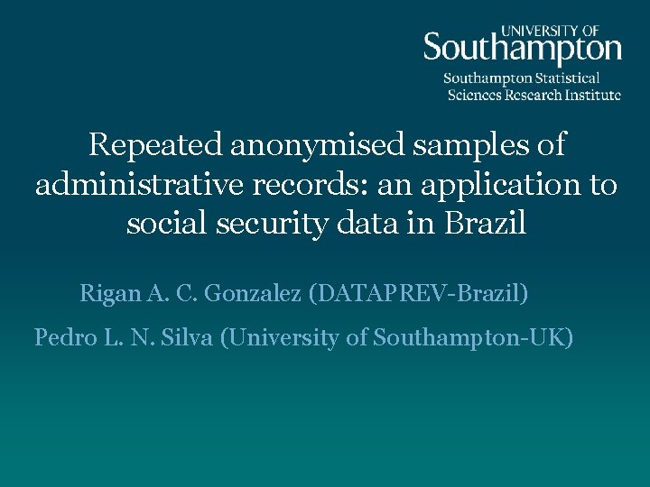 Repeated anonymised samples of administrative records: an application to social security data in Brazil