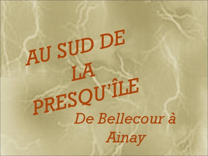 E D D U S AU LA E L Î ’ U Q S