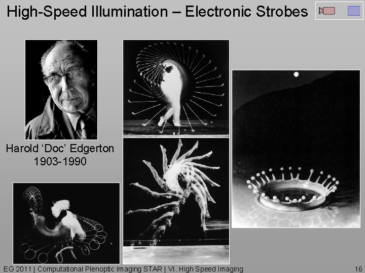 High-Speed Illumination – Electronic Strobes Harold ‘Doc’ Edgerton 1903 -1990 EG 2011 | Computational