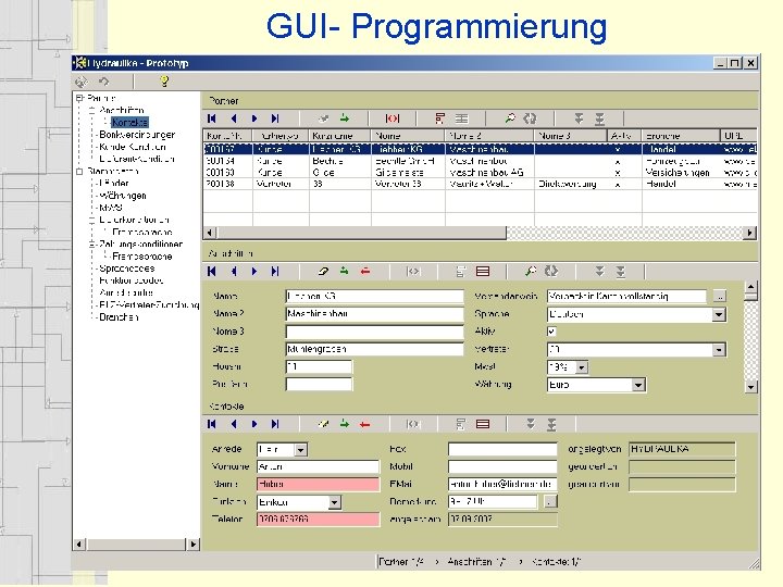 GUI- Programmierung 