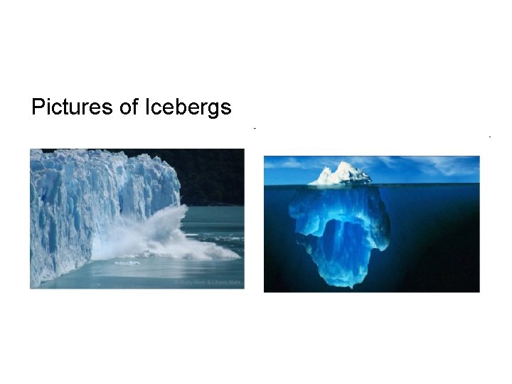 Pictures of Icebergs 