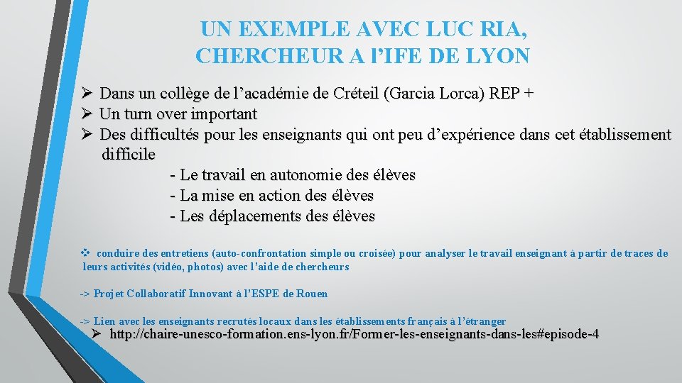 LA TRANSFORMATION DE LETABLISSEMENT SCOLAIRE EN ORGANISATION APPRENANTE