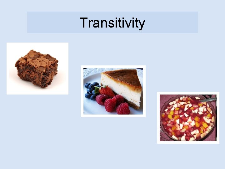 Transitivity 