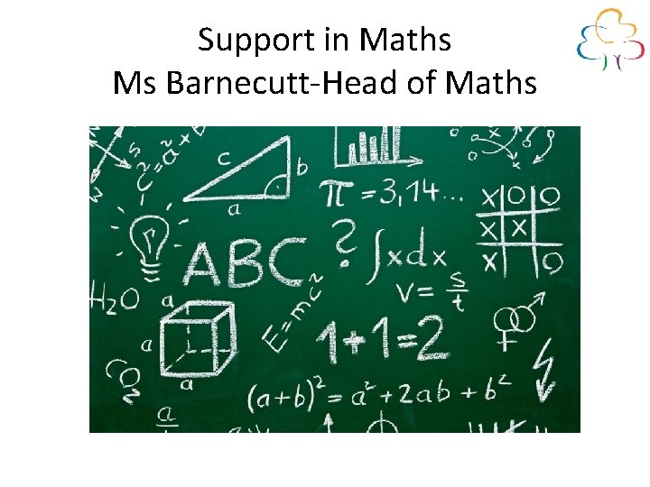 Support in Maths Ms Barnecutt-Head of Maths 