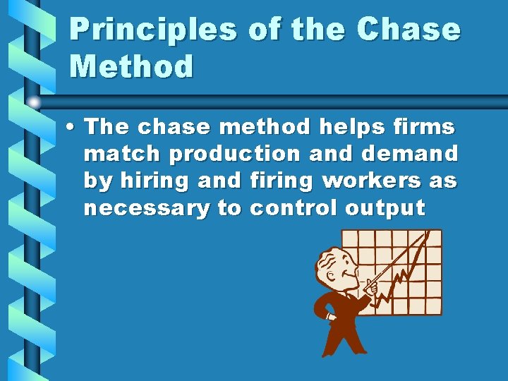 Principles of the Chase Method • The chase method helps firms match production and