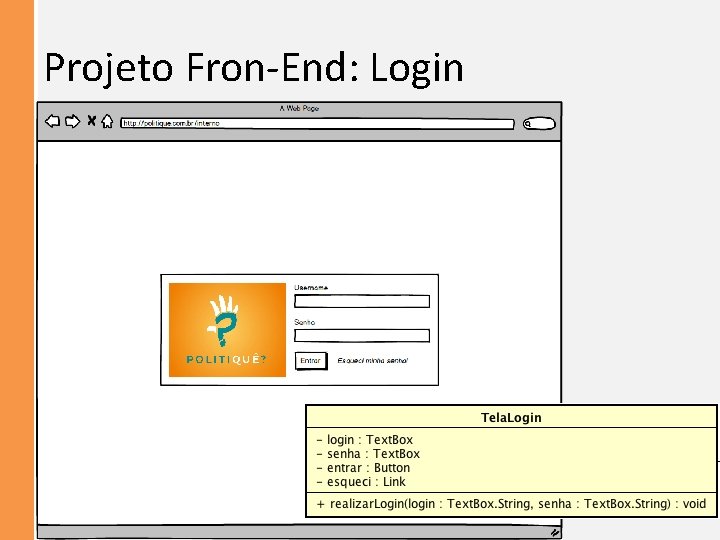 Projeto Fron-End: Login 