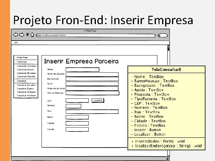Projeto Fron-End: Inserir Empresa 