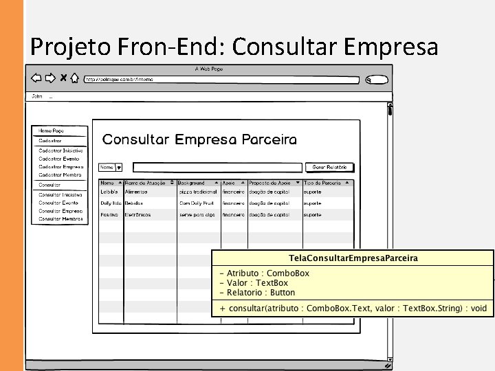 Projeto Fron-End: Consultar Empresa 