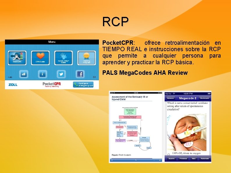 RCP Pocket. CPR: ofrece retroalimentación en Pocket. CPR TIEMPO REAL e instrucciones sobre la