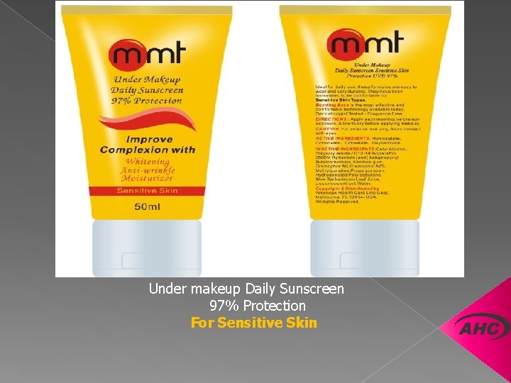 Under makeup Daily Sunscreen 97% Protection For Sensitive Skin 