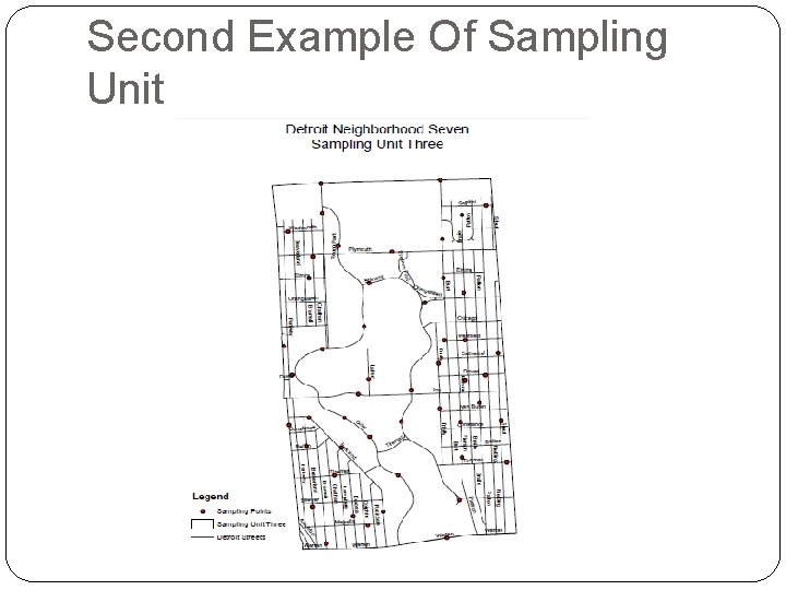 Second Example Of Sampling Unit 