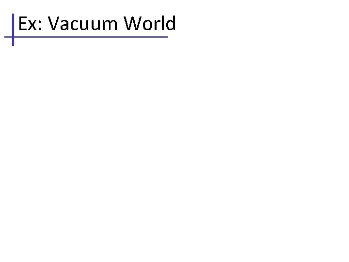 Ex: Vacuum World 