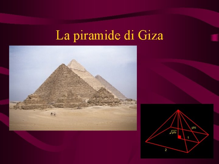 La piramide di Giza 