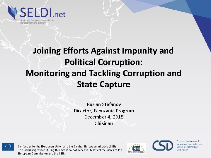 Joining Efforts Against Impunity and Political Corruption: Monitoring and Tackling Corruption and State Capture