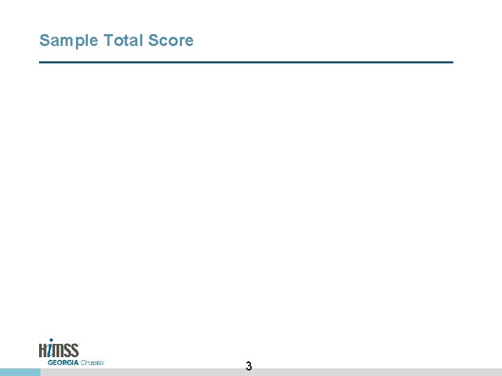 Sample Total Score 3 